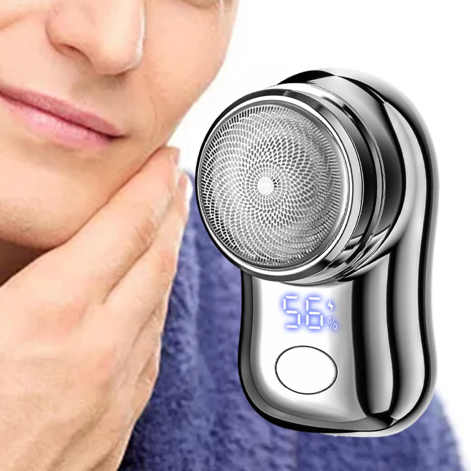 Mini Shaver for Men Rechargeable Electric Razor for Camping Travel Outdoor