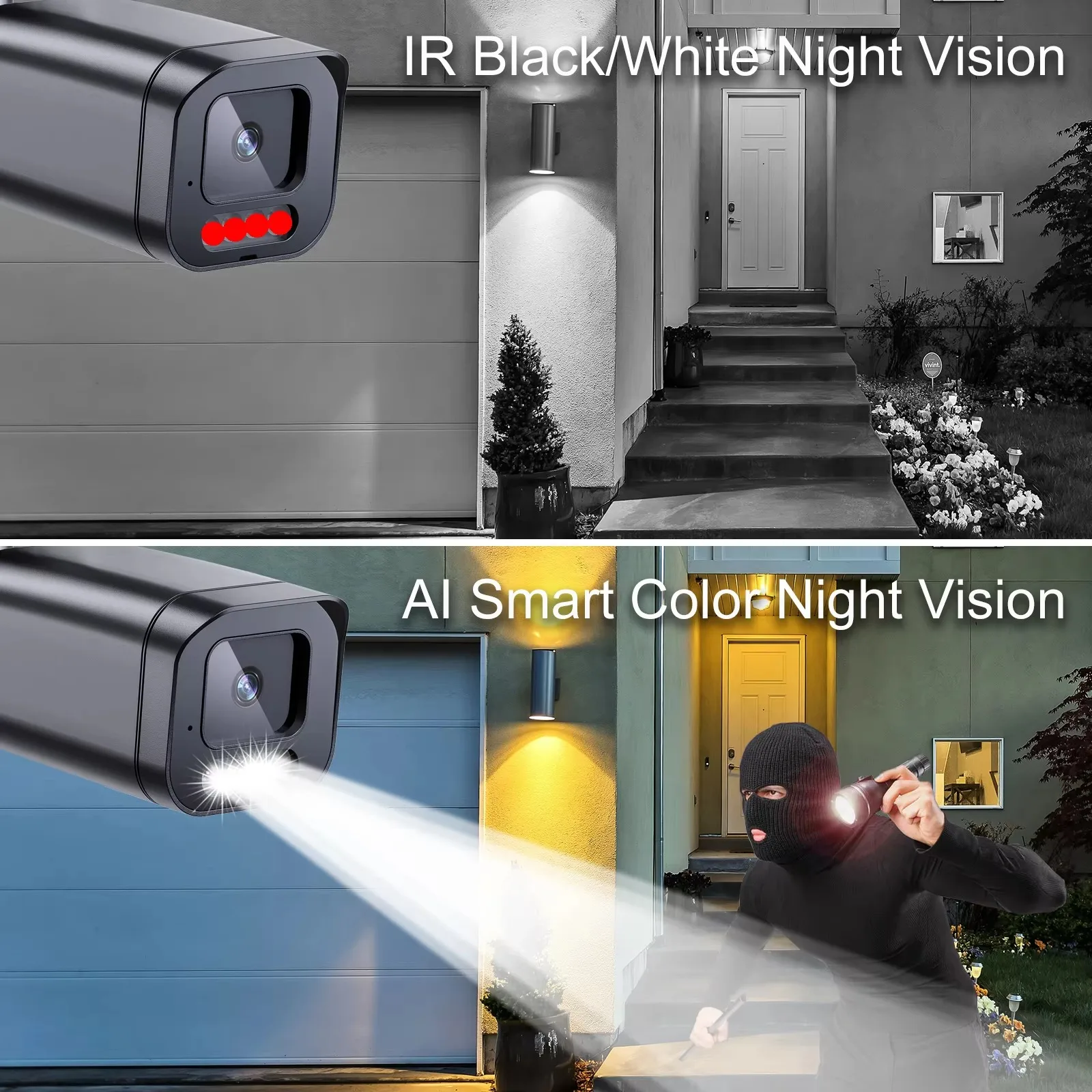 Gadinan WiFi Camera Outdoor Motion Detection 5MP Wireless Video Surveillance Camera Two Way Audio Color Night Vision iCSEE 2