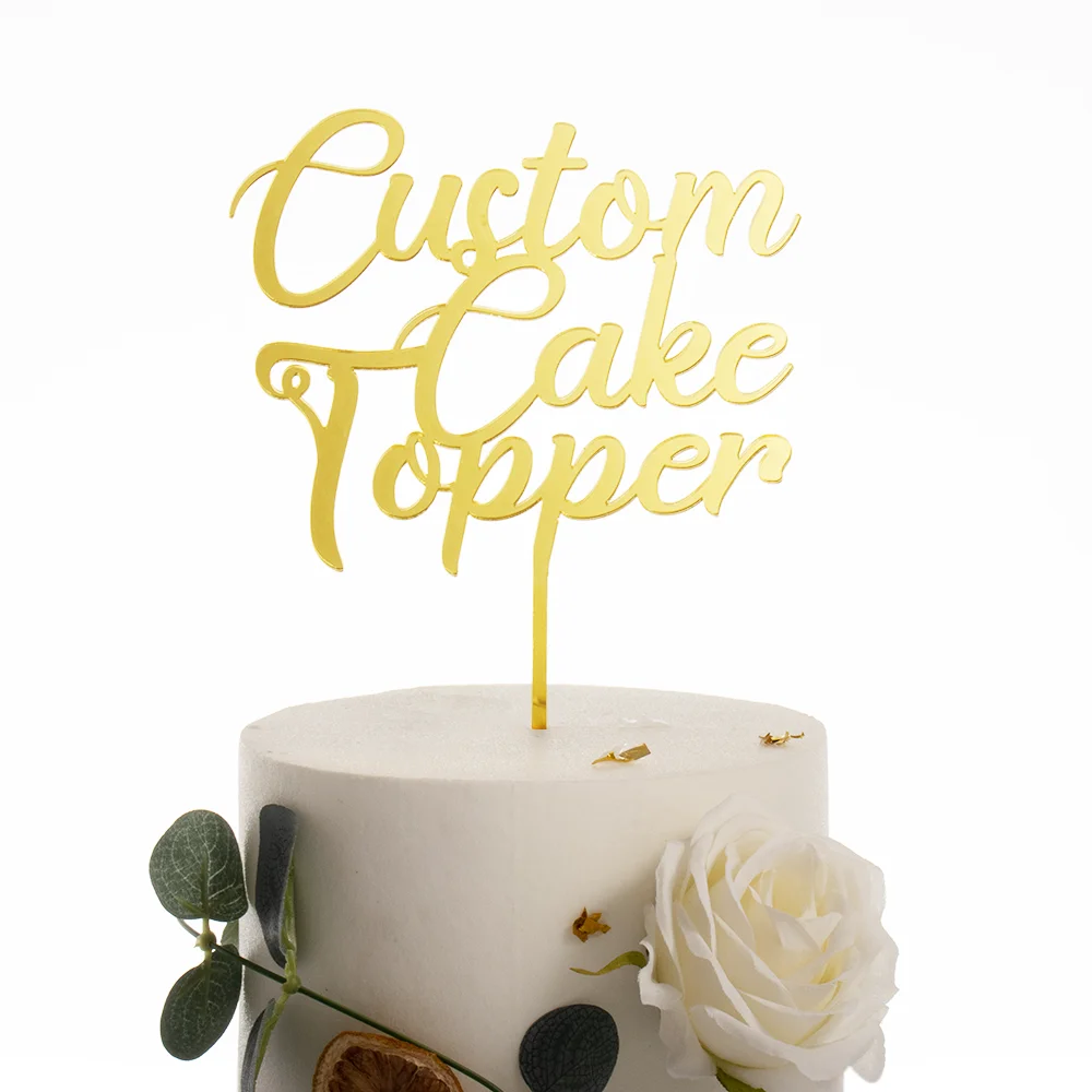 Custom Acrylic Cake Topper for Birthday Anniversary and Any Other ...