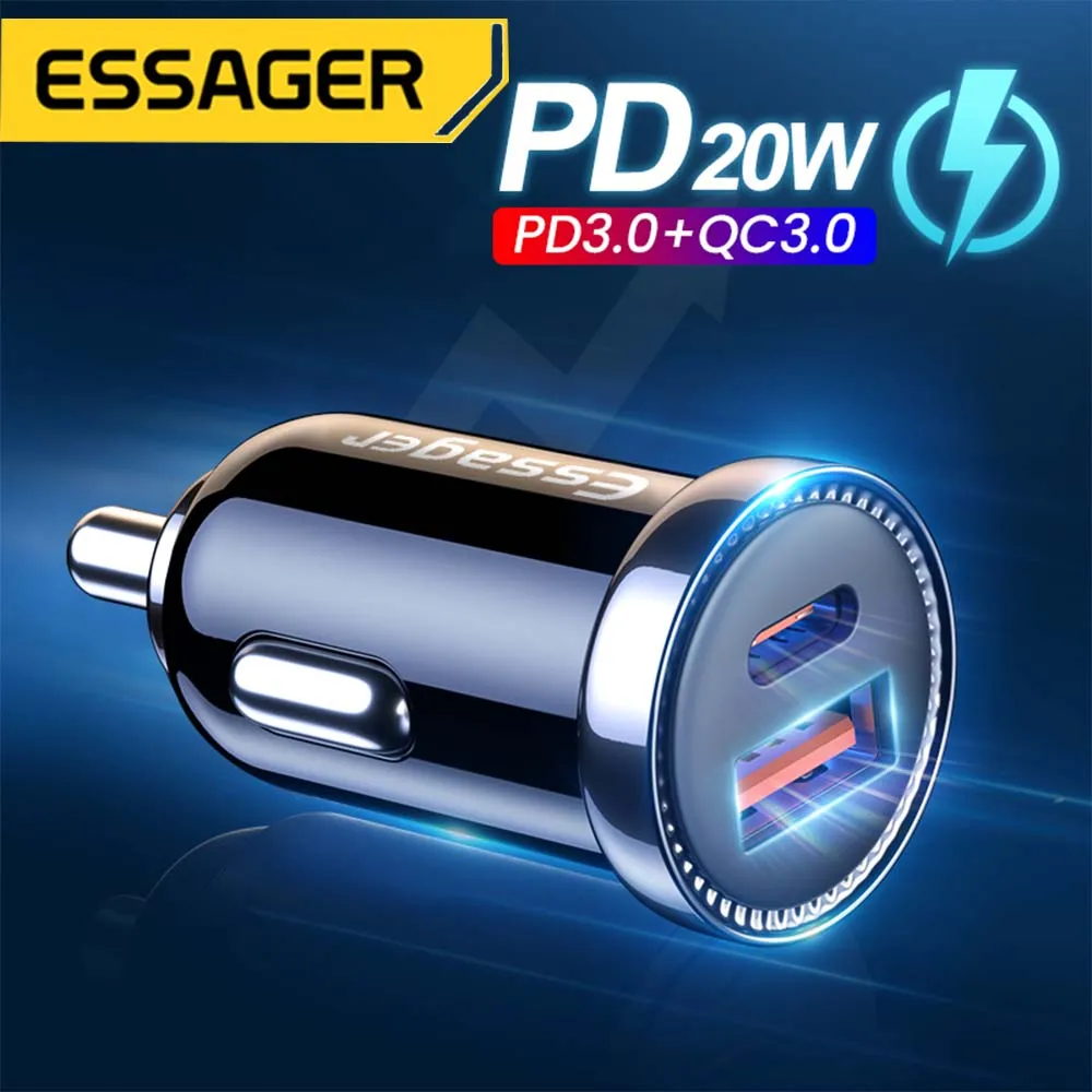 Mini Car Charger Mobile Phone Chargers Mini 20w Usb Car Charger
