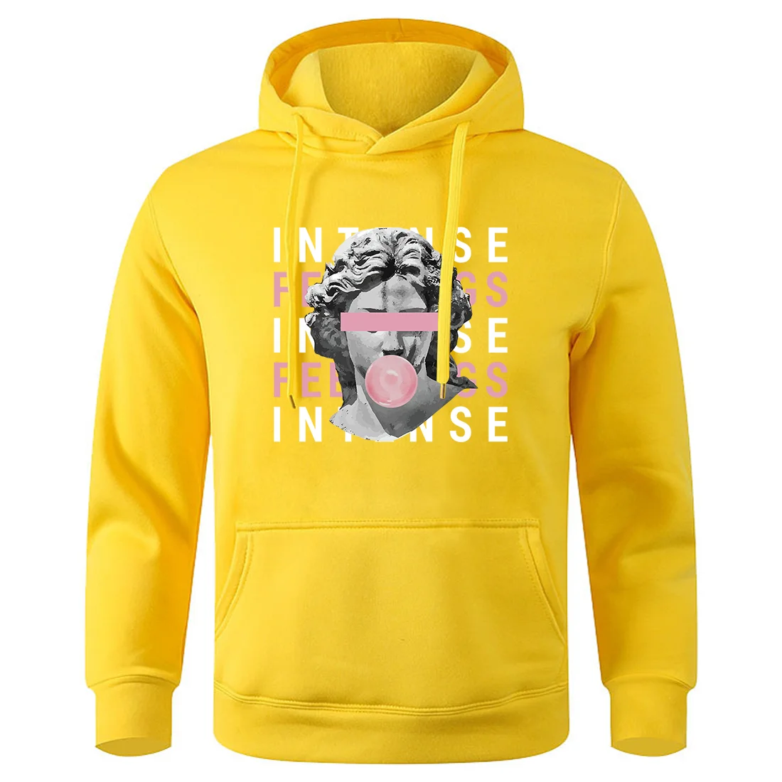 

Intense Feelings Creative Sculpture Of Blowing Bubble Gum Men Hoody Oversized Loose Tracksuit Basic Casual Hoodies Classichooded