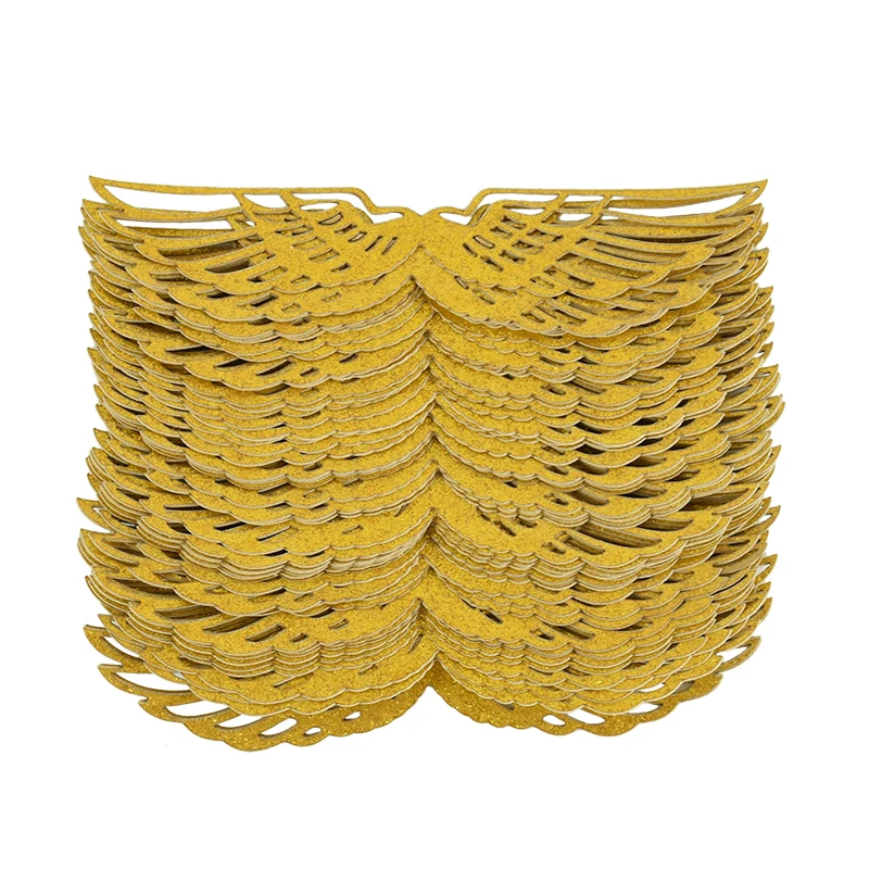 25 Stück Flügel Schokolade Kuchen Party Kuchen Dekoration Zauberer Topper Gold Flügel Cupcake Topper Snitch Hochzeit Geburtstag Dekor – Detail 4