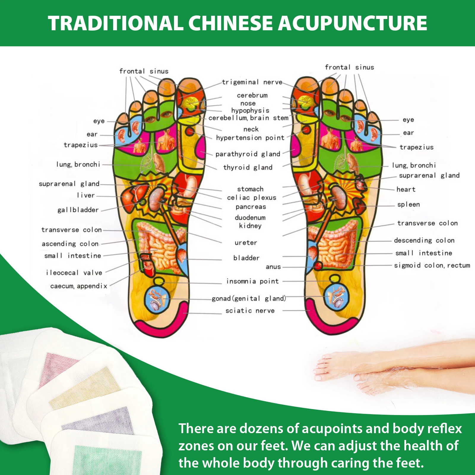 30 Count Deep Cleansing Foot Pads, Made with Natural Ingredients - Image 2