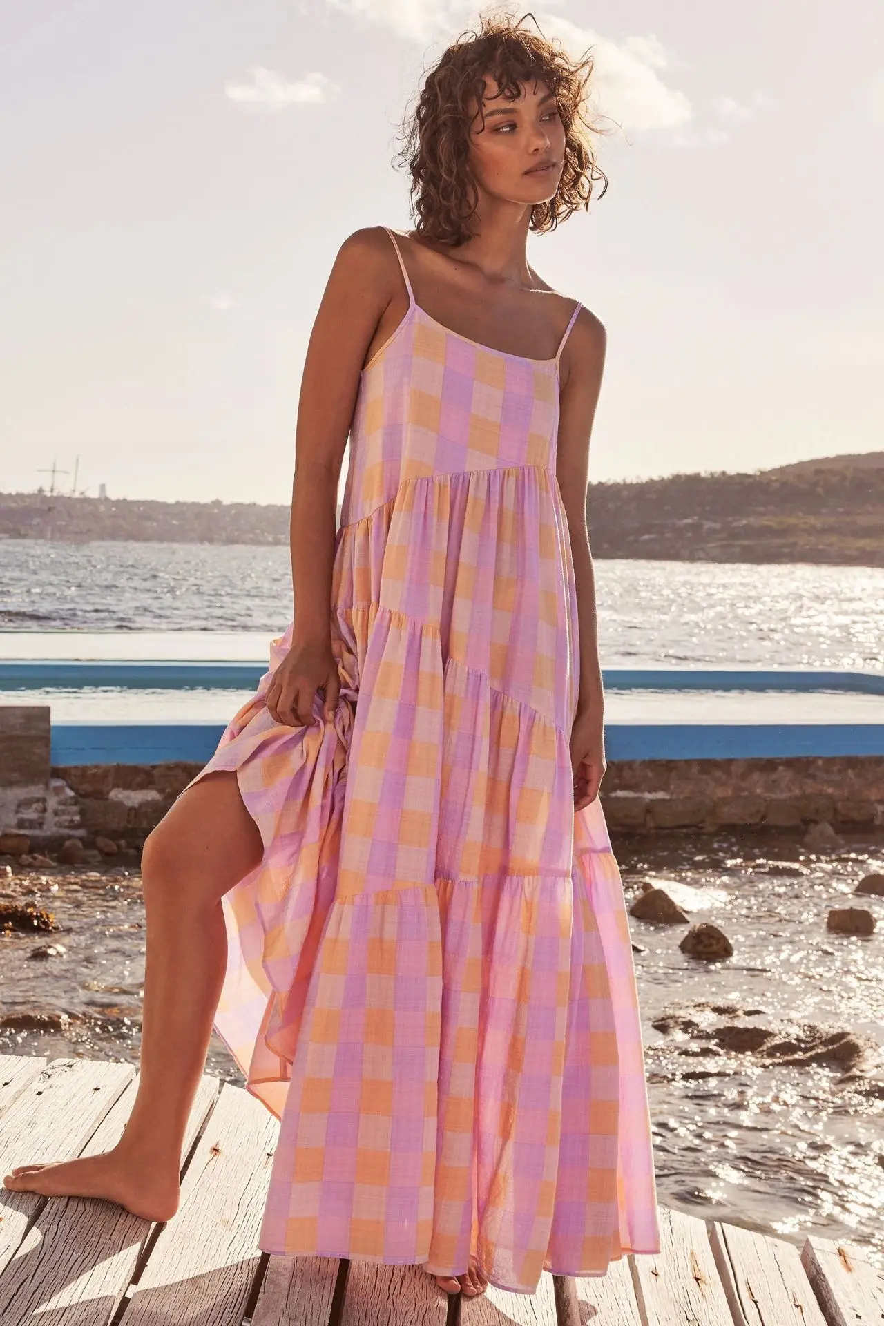 Spaghetti Strap Long Dress Women Summer Beach Dresses 2022 New Female Tank  Strap Bohemian Dress Lattic Summer Clothing for Women| | - AliExpress