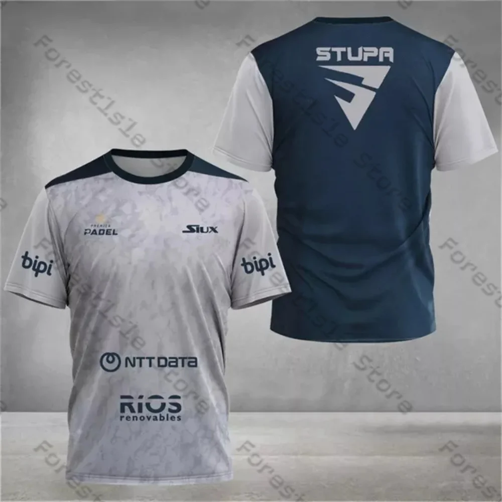 Sports Clothes Siux Stupa Padel Tennis Sportswear Badminton Training Suit Men's T-Shirt Casual O-Neck Short Sleeve Sports Top Adult Child Size