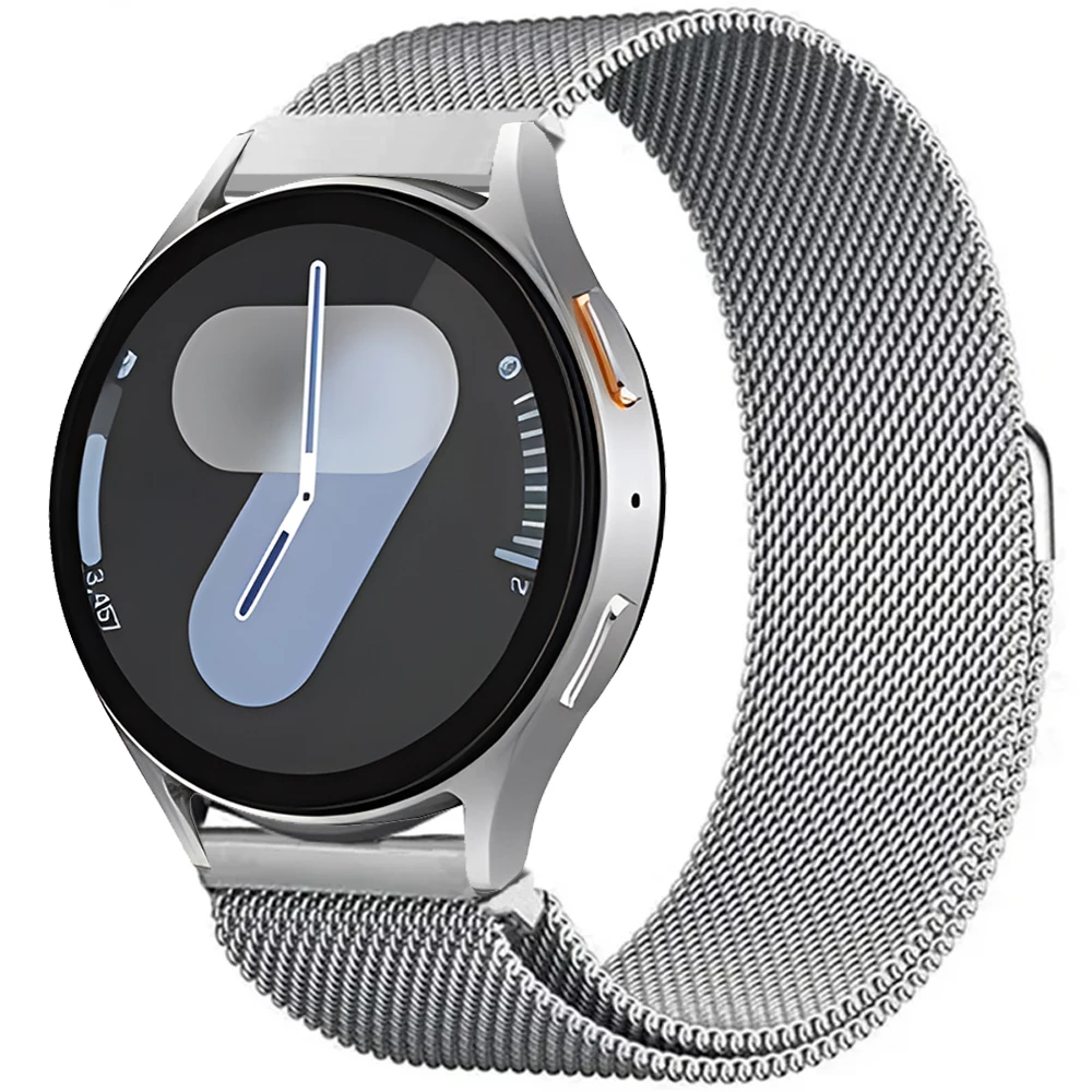 Stylish Metal Milanese Watch Strap - 22mm/20mm