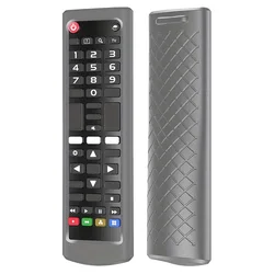 Luminous Soft Silicone Remote Cover - Durable Anti - Slip & Anti - Fall Protector Case (Gray)