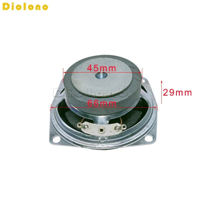4 Ohm 3W 66MM 2.5 Inch Square Speaker 45MM External Magnetic Foam Edge Height 29MM diy Speaker