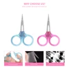 Mini Stainless Steel Nose Hair Eyebrow Scissors Small Multipurpose Personal Care Trimmer  Plastic Handle 4