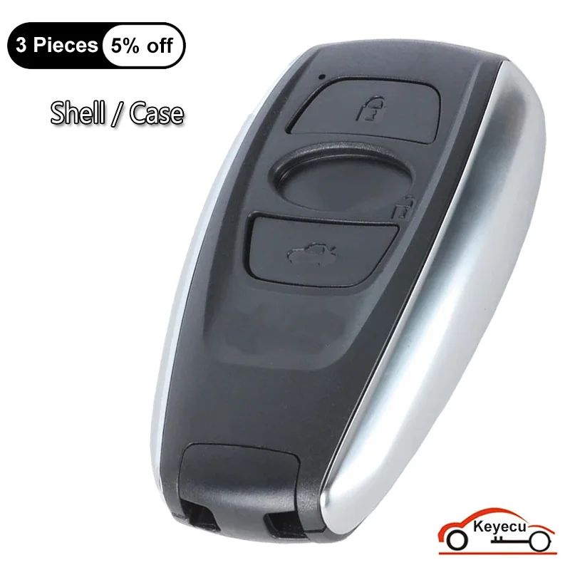 Keyecu 3 Pulsanti Custodia Per Subaru Forester Legacy Impreza Xv Brz 2014 - 2019 Auto Smart Remote Key Shell Cover Fob Sostituzione
