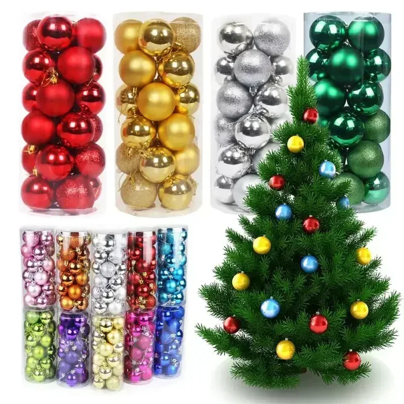 24pcs Multicolor Christmas Balls 2