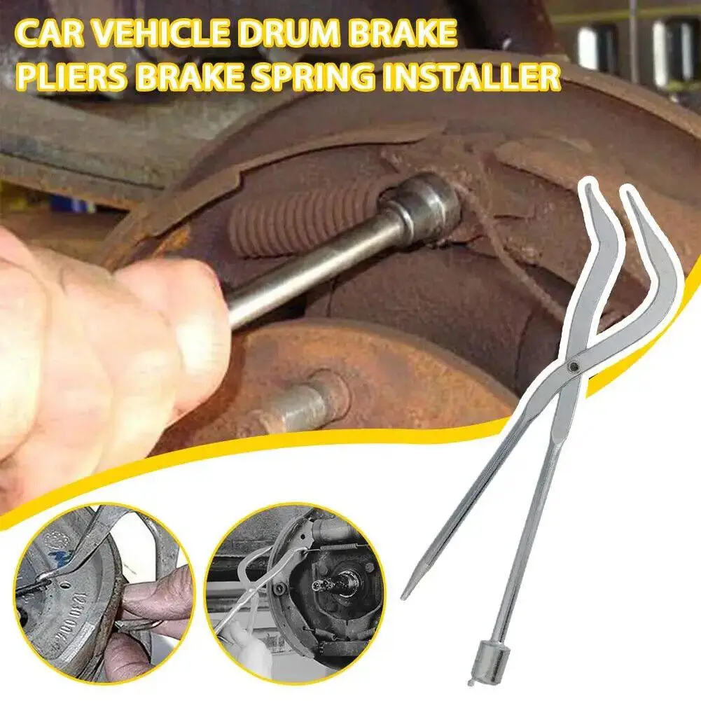 

31cm Car Vehicle Drum Brake Line Shoe Return Spring Remover Car Installer Workshop Tools Tool Plier Repair F0w9