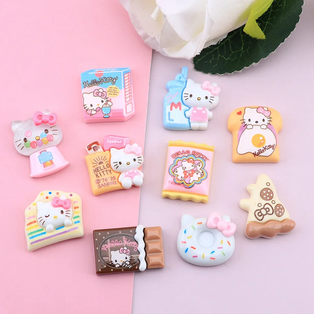 Simulation Stones Decor Accessories Resin Jewelry Accessories Cartoon Animals Nail Art Accessories Cartoon Animal Nail Art Crafts Resin Embellishments 10Pcs Cute Mini Cartoon Animal Cat Series Flat Back Cabochon Ornament