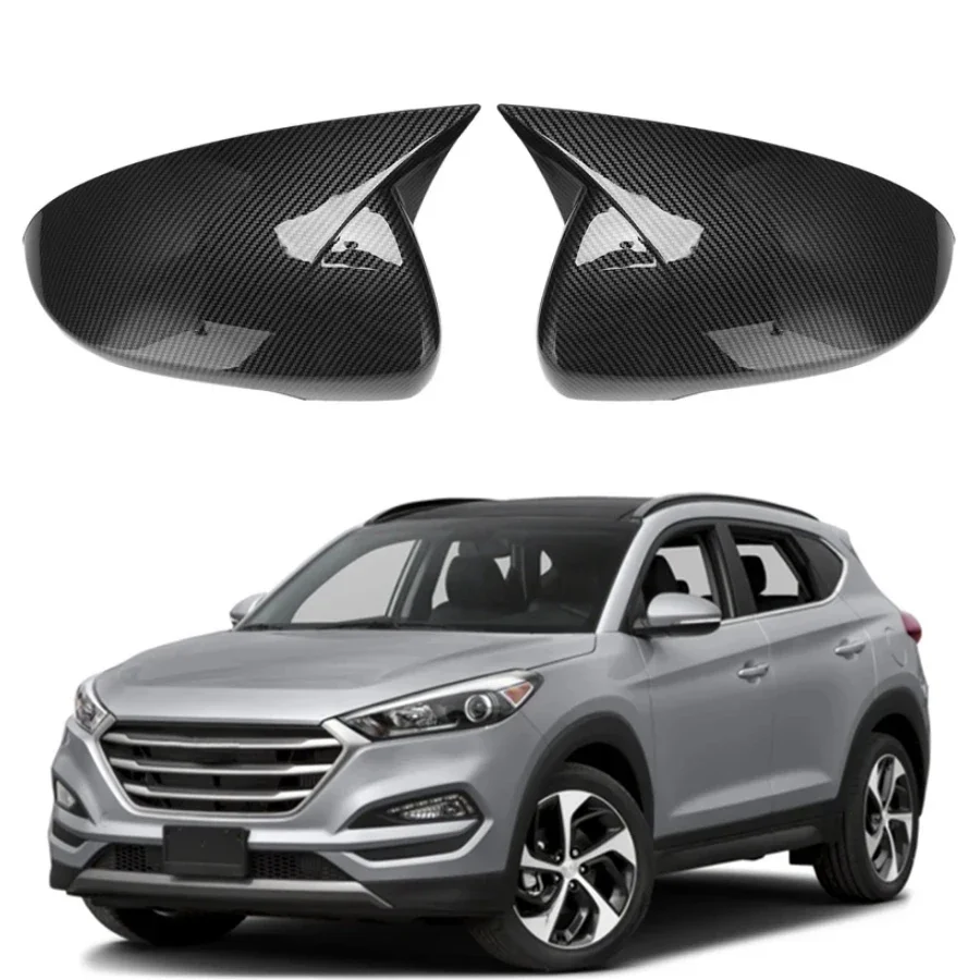 

For Hyundai Tucson 2015 2016 2017-2020 Replace Reversing Mirrors Cover Rearview Mirror Housing Rear Shell Carbon Fiber 1 Pair