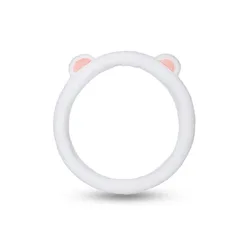 Cozy Cartoon Bear Ears Plush Steering Wheel Cover - Winter Warmth & Comfort (Cat ears WHITE)