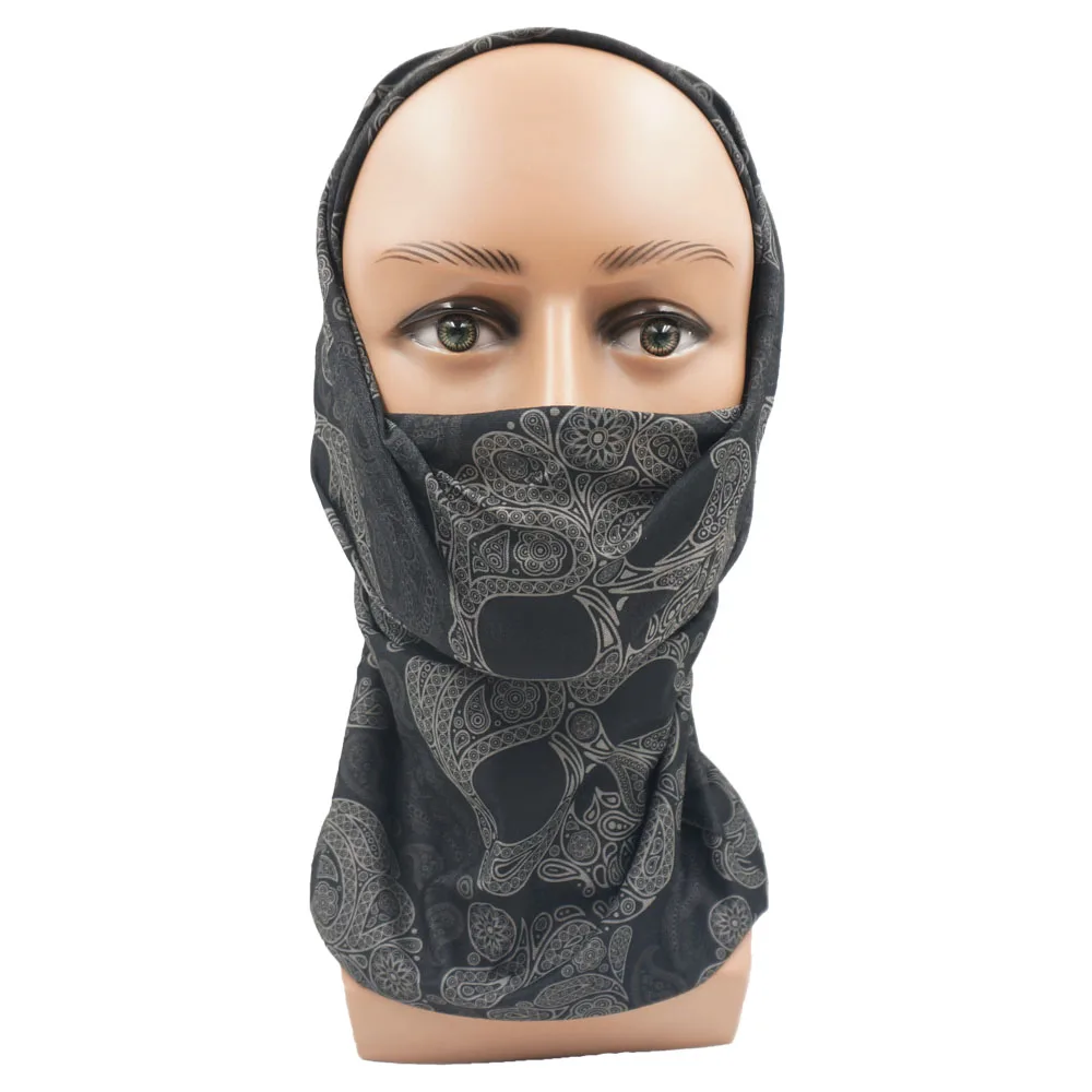 Bandeau Multifonction Cou - Écharpe, Bandana, Cagoule, Masque Sport Extensible 42x48cm