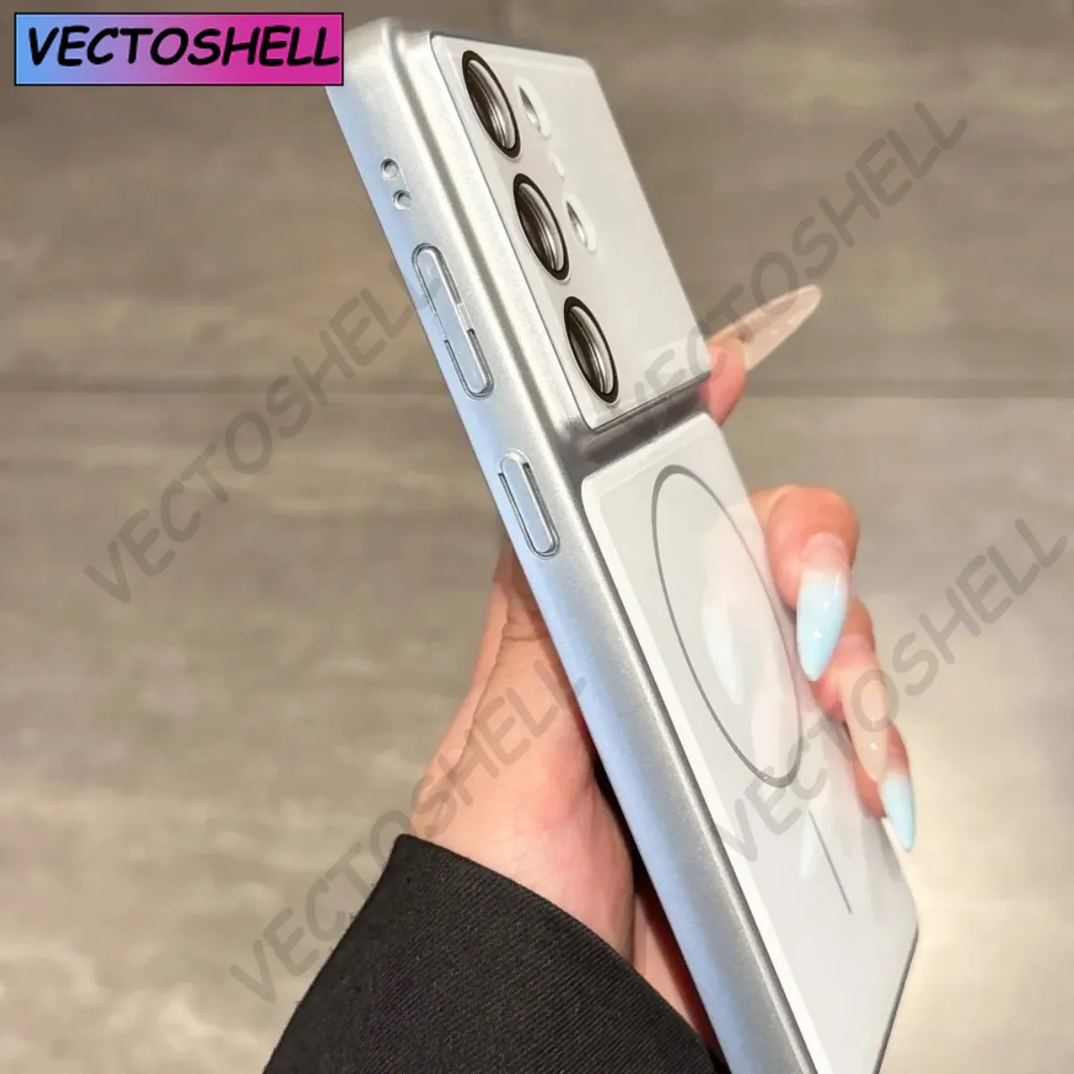 Luxury Magsafe Wireless Charging Shockproof Case with Camera Lens Protection