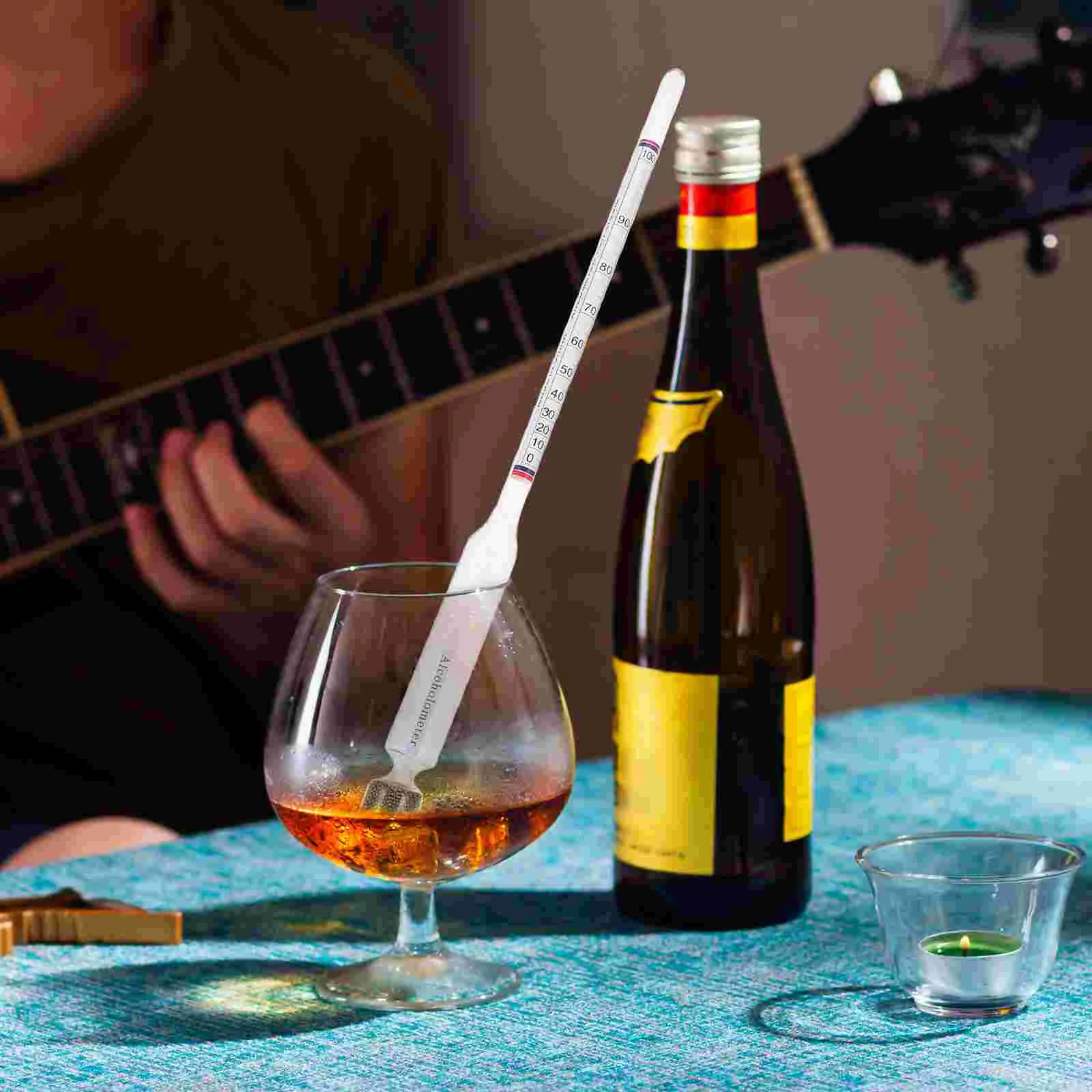 Alcohol Tester Alcohol Meter Brewing Kit Glass Vinometer Kits Percentage Tester Wine Measuring Meter Alcohol Concentration