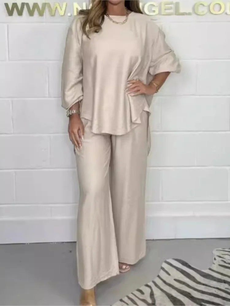 Telsa - Stylish Two-Piece Set with Long Shirt for Women