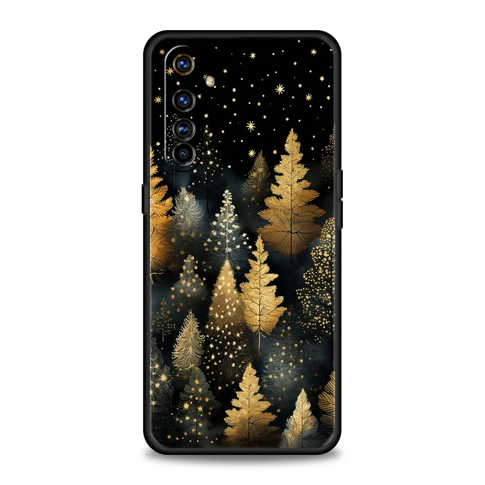 Gold Foil Art Phone Case – Premium Silicone Shell with Elegant Design