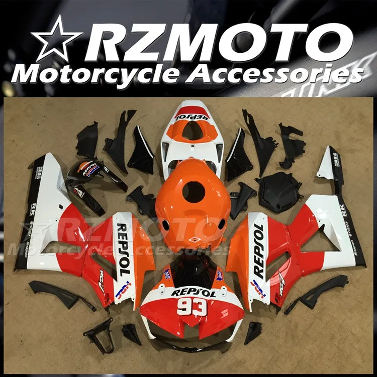 

Новинка, Обтекатели для HONDA CBR600RR F5 2013 2014 2015 2016 2017 13 14 15 16 17 18, комплект кузов оранжевого и красного цветов