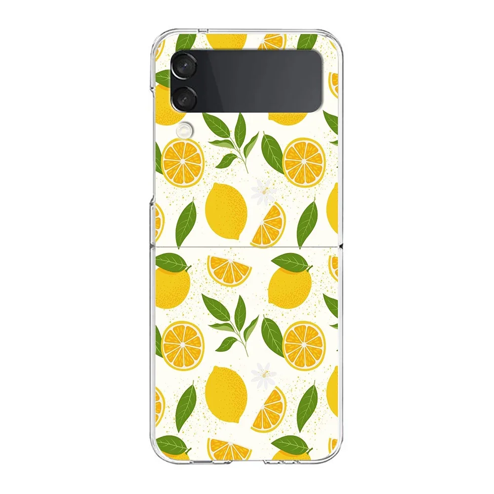 Fruit Lemon Shockproof Hard Folding Phone Case Cover