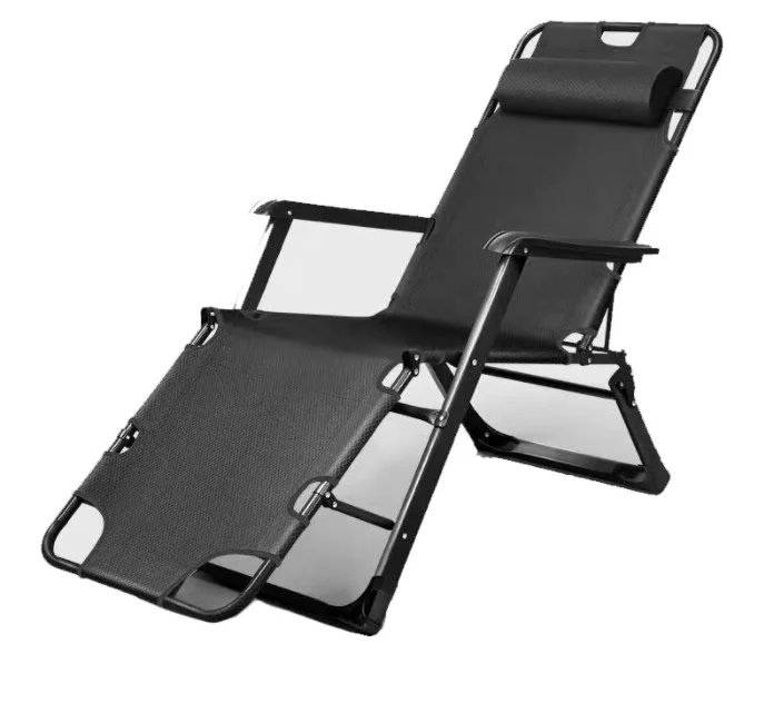 Outdoor convenient beach chair folding lounge chair lunch break chair