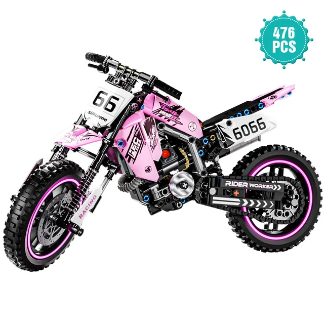 Motorcycle Toy Building Block Set STEM Construction Kit for Boys, Girls and Adults Collectible Motorcycle Models 476 Pieces 6