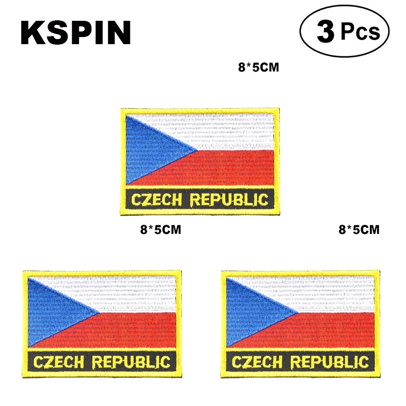 

Czech Rep. Rectangular Shape Flag patches embroidered flag patches national flag patches for clothing DIY Decoration