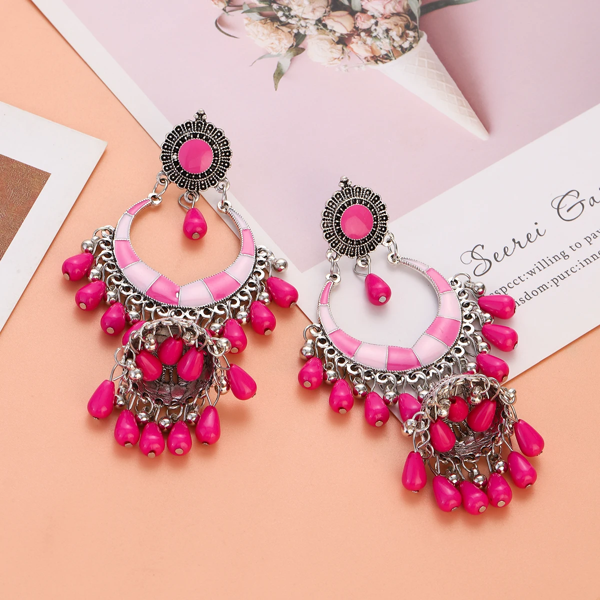 Bohemia Brincos Grandes para Meninas, Bohemia Jóias, Brincos Indianos,  Pingente Colorido de Óleo Africano Kundan Drop, Moda Festa - AliExpress, image size:1200x1200