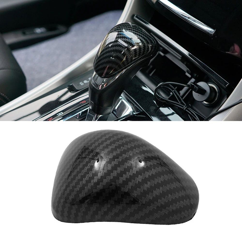 

Carbon Fiber Car Interior Gear Shift Knob Cover Trim Sticker Auto Accessories For Honda Accord 9th 2013 2014 2015 2016 2017