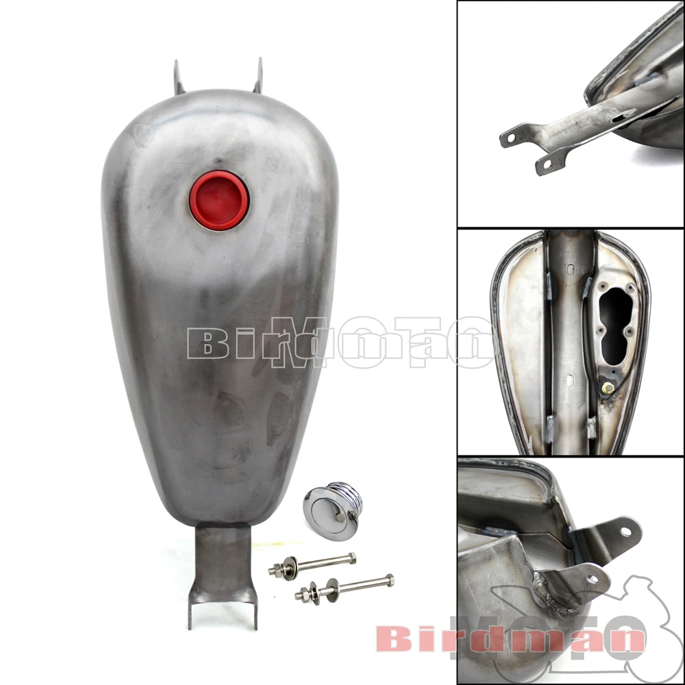 Motocicleta Oil Gás Fuel Tank Moto Acessórios para Harley Sportster Ferro  XL 48 883 1200 Quarenta e oito, cinza e dourado - AliExpress