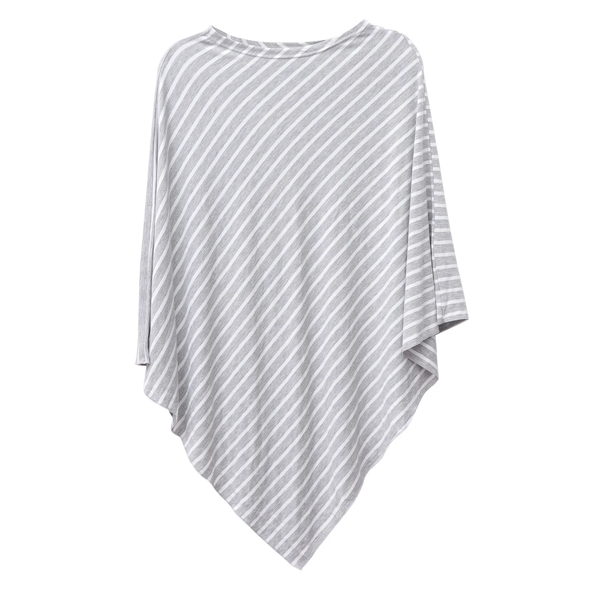 

Striped Triangle Nursing Cover Outdoor Breastfeeding Scarf Stroller Cover