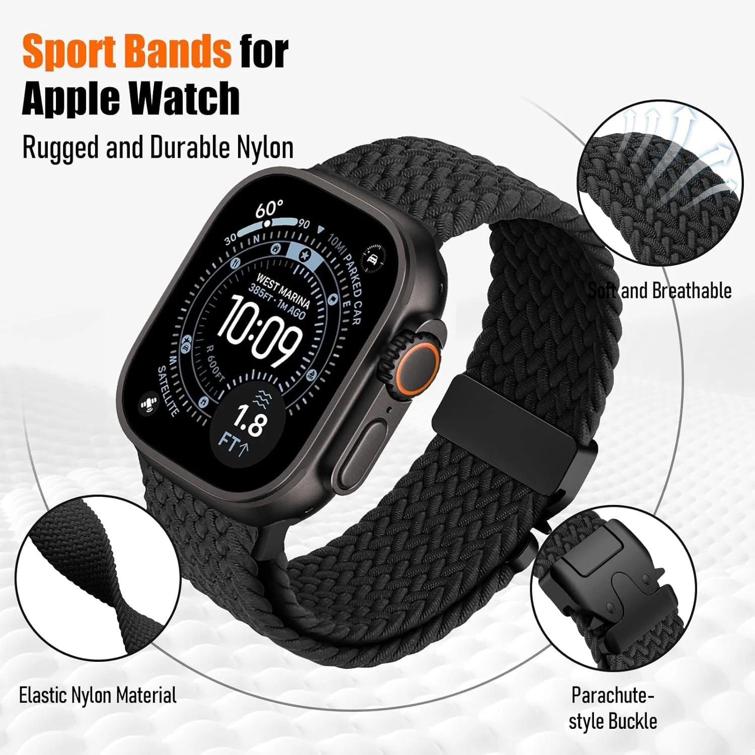 Braided Parachute Strap Bracelet