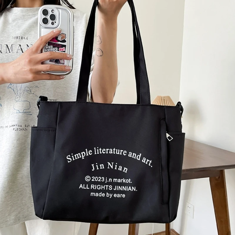 Womens Fashion Crossbody Bags Casual Shoulder Bag Large Capacity Bag Letter Print Handbag Student School Bag