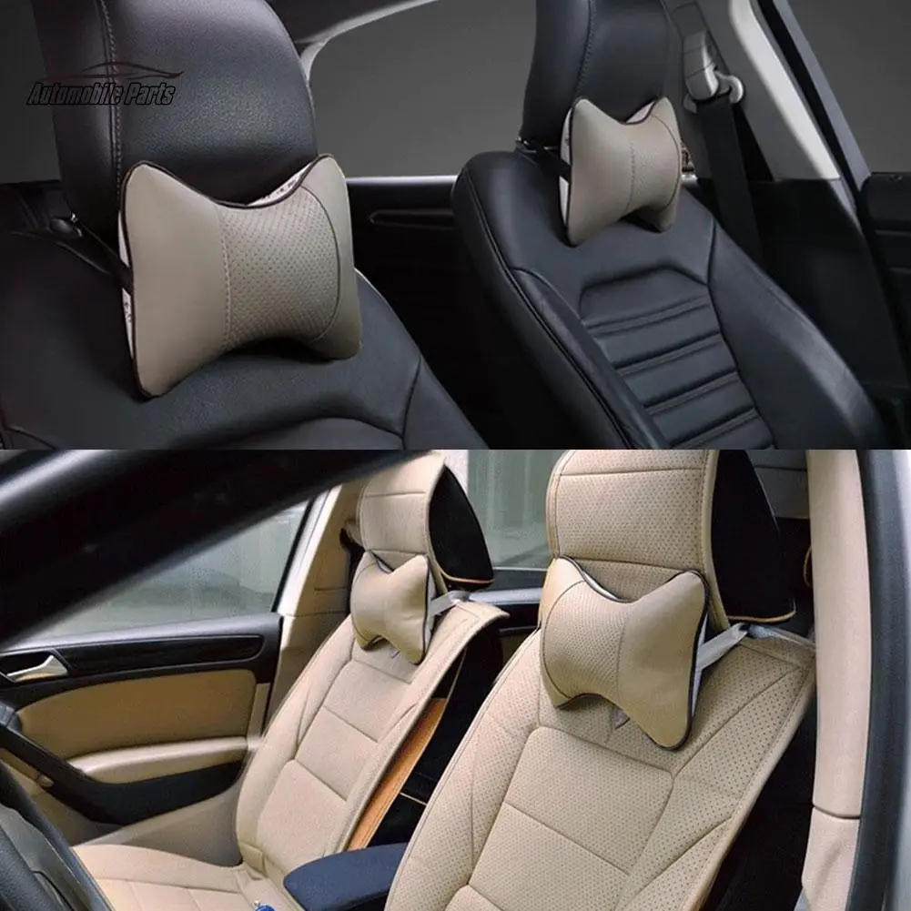 Car Neck Pillow 1PC Car Neck Pillows Headrest Cushion Support Seat Accessories Universal Backrest Safety Pillow Auto Interior Accessories