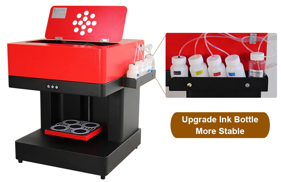 

2021 Automatic Colorful Inkjet Printers 3D Food Cake Coffee Printer Machine with CE Certificate digital printing shop machines