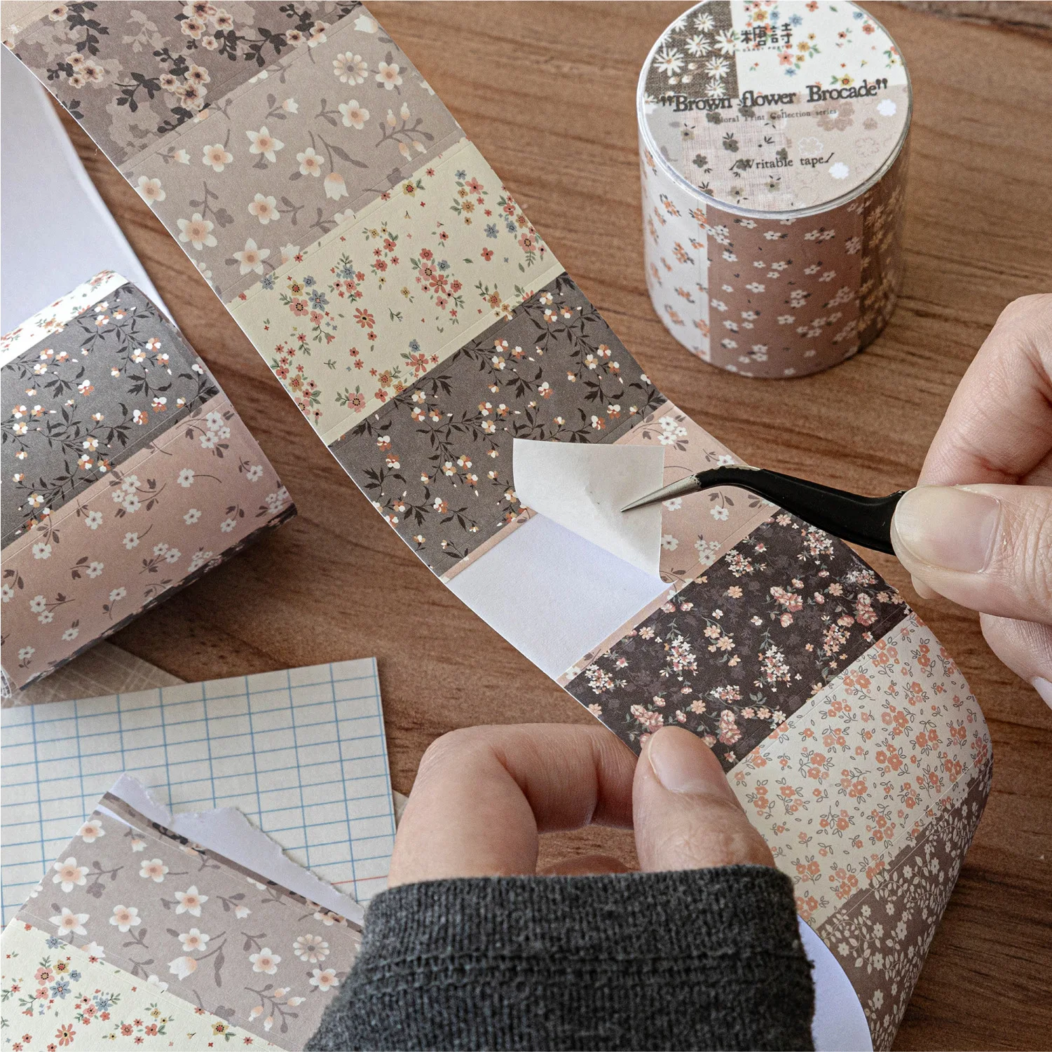 1pcs DIY 장 접착 테이프 일본 향기로운 꽃 컬렉션 와시 테이프 마스킹 스티커 문구류