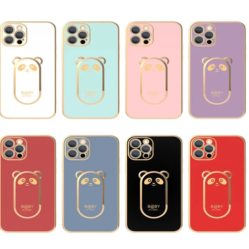Bear Design Folding Stand Phone Case - Soft Cover Capa