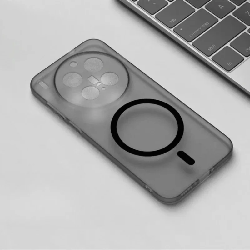Luxury Translucent Soft TPU Magnetic Phone Case with Full Protection
