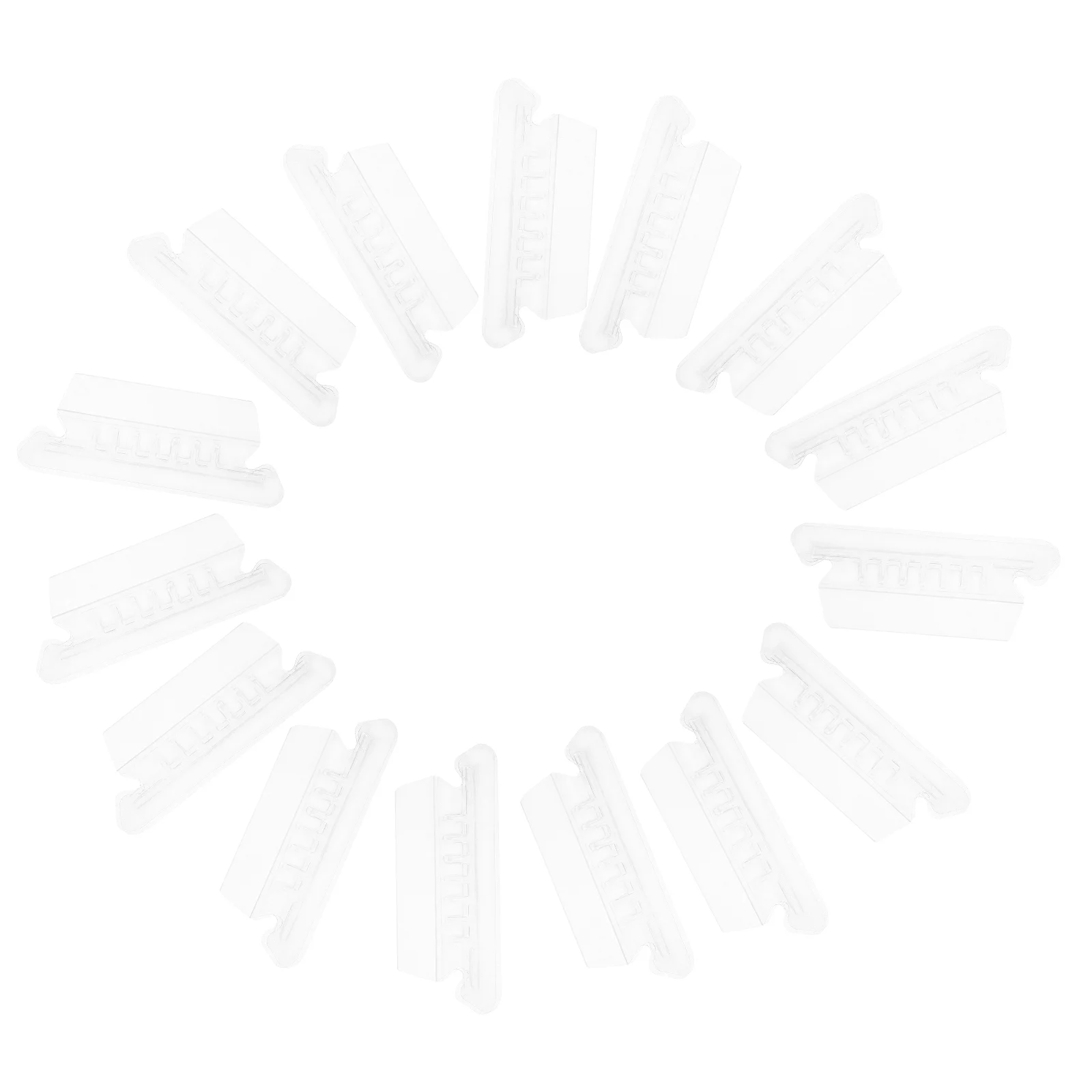 100 Pcs Folder Label Clip File Indexer Transparent Hanging File Tabs Inserts Folders With Tabs Labels Filing Products