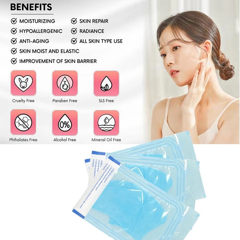 3/5 Sets Soluble Collagen Face Serum Mask Anti Aging Moisturizing  Hydrolyzed Film Fade Fine Lines Firming Lifting Gel Skin Care 2