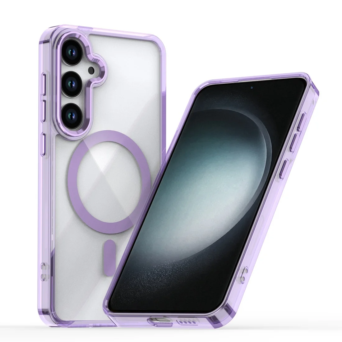 Clear Magnetic Phone Case, Shockproof Slim Protective Cover with MagSafe Compatibility