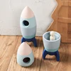 Baby Silicone Blocks Building Rocket Toy Model Building Block Teether Toy Food Grade Silicone Children Chew Toy Baby Accessories 6