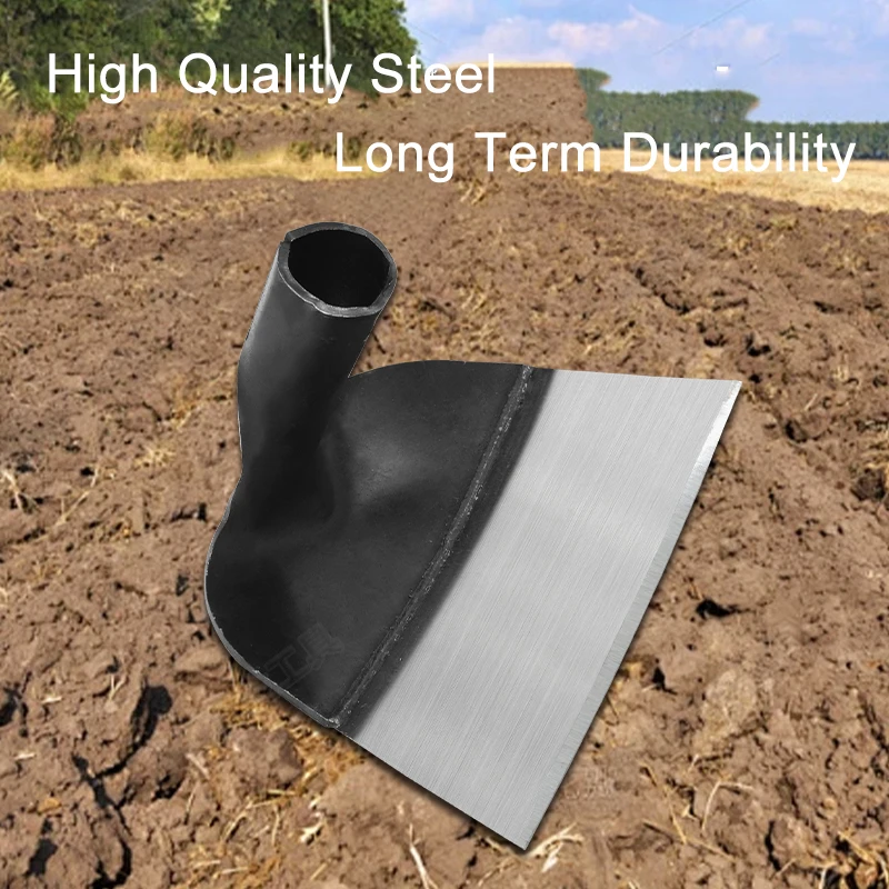 Garden Outdoor Steel Hoe Without Handle High Temperature Quenching Sharp Durable Gardening Shovel Weeding Rake Digg