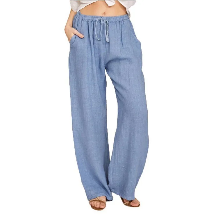 Women Cotton Linen Summer Pants
