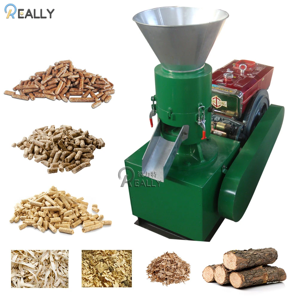 Oem HIgh Capacity  Diesel Wood Pellet Mill Sawdust Presser Fuel Biomass Pellets Production Machinery Hot Sale