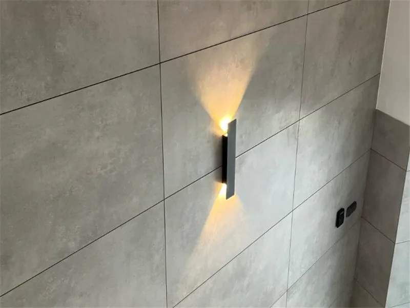 Moderno Led Up Down Wall Lamp Alumínio