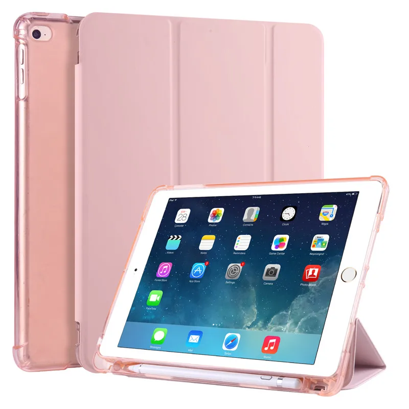 Lokigo Custodia Per IPad 10.2 Pollici (7a/8a/9a Generazione) – Con Supporto Multi-angolo, Design Pink Beach, Rosa