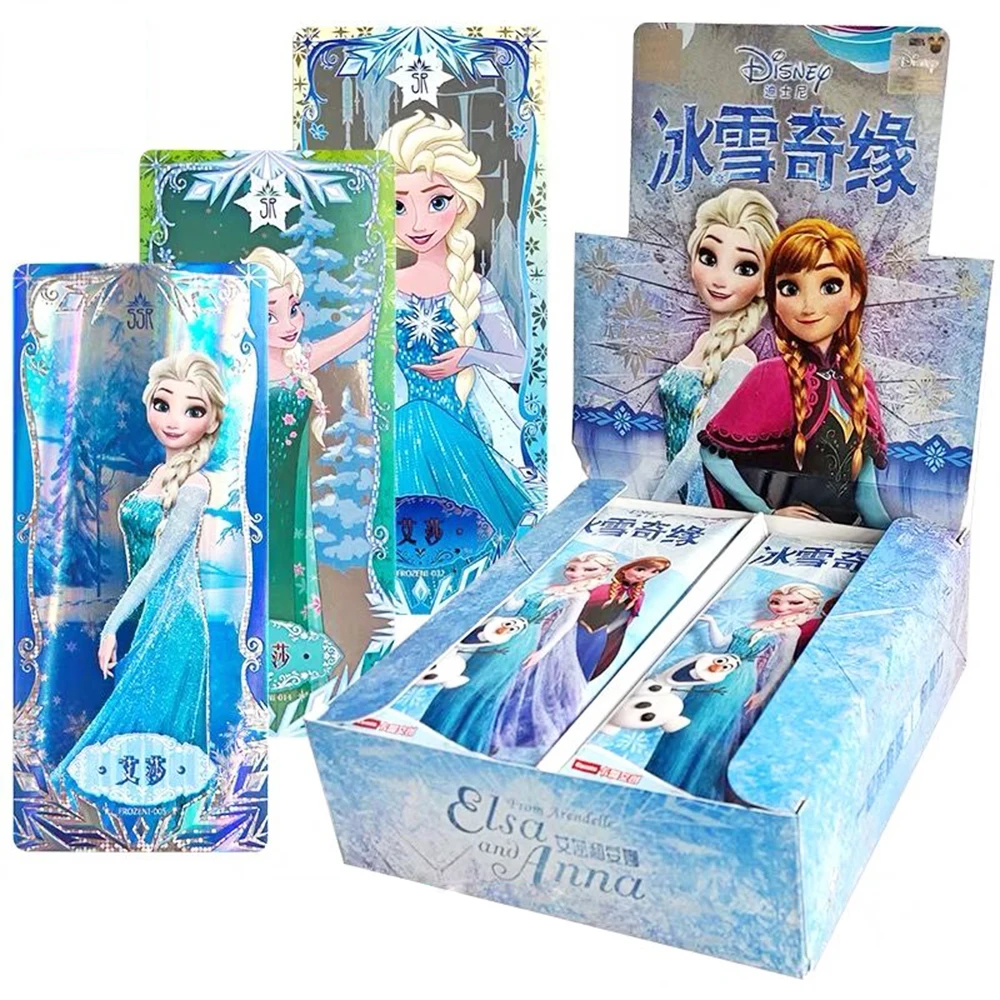 Disney meninas princesa congelada Jogo Coleção Cartões conjunto neve Branco  Beleza Com caixa original crianças Presente do Natal - AliExpress